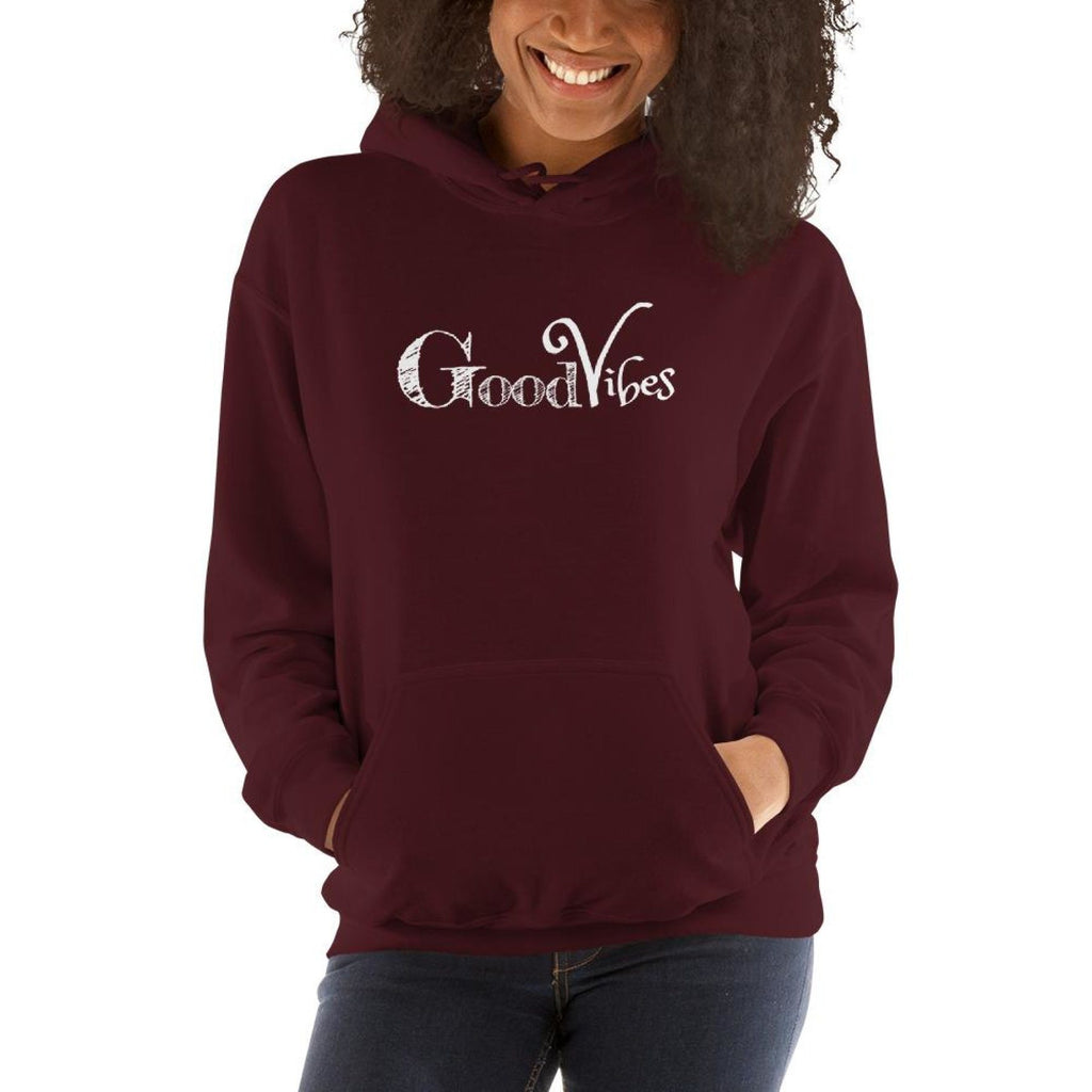 Good Vibes Womens Classic Hoodie - Deals Kiosk