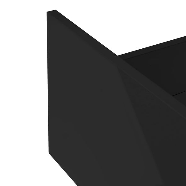 Modern Black TV Stand, 20 Colors LED TV Stand w/Remote Control Lights - Deals Kiosk