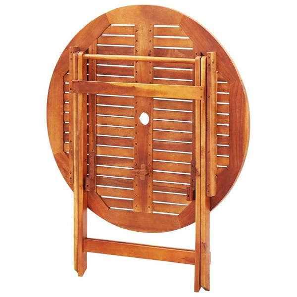 5 Piece Folding Outdoor Dining Set Solid Eucalyptus Wood - Deals Kiosk