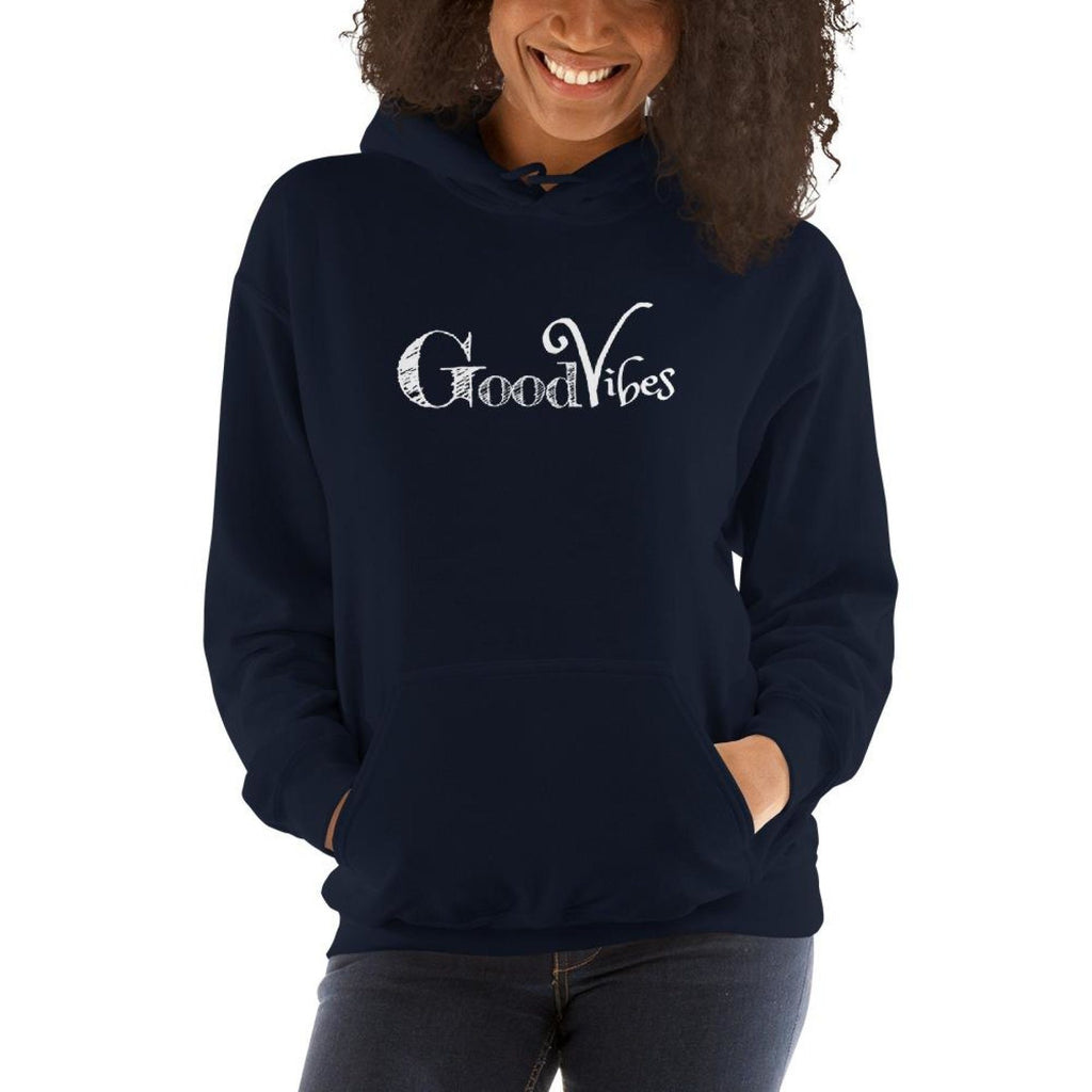 Good Vibes Womens Classic Hoodie - Deals Kiosk