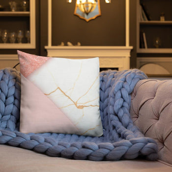 Accent Pillow, Pearly Pink Print - Deals Kiosk
