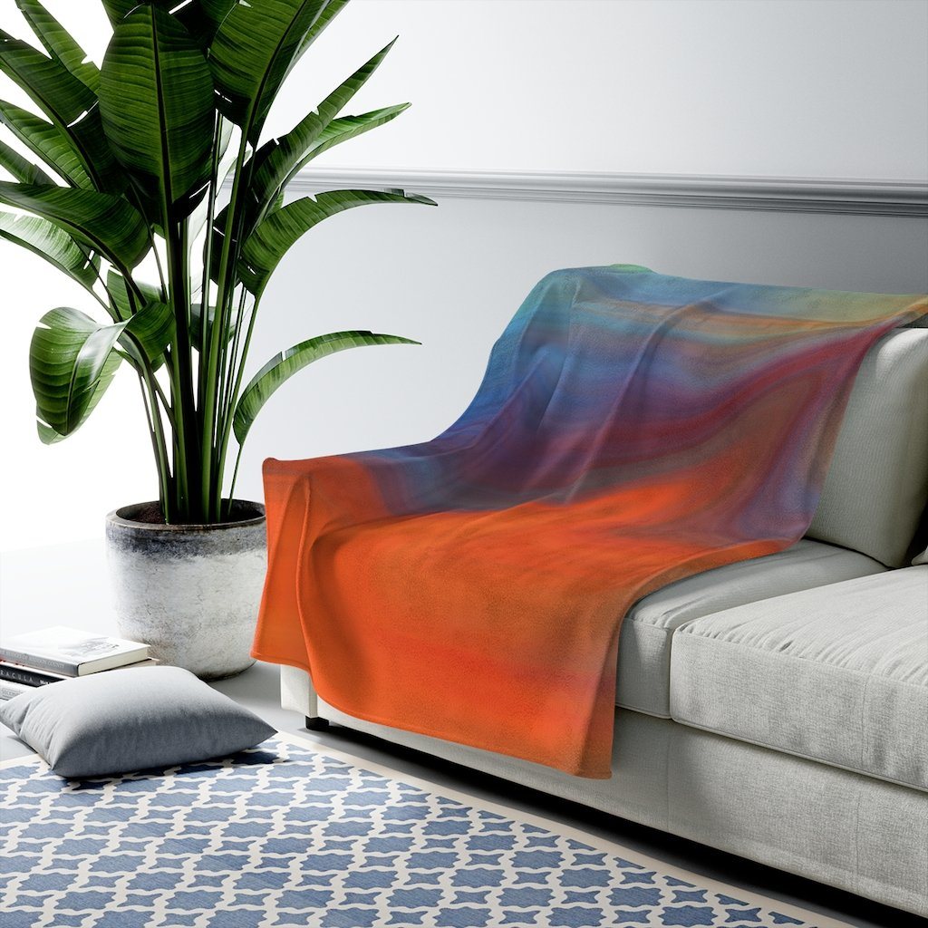 Accent Blankets, Autumn Swirl Style Throw Blanket - Deals Kiosk