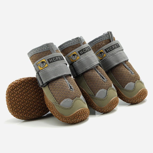 Pet Non-Skid Booties, Waterproof Socks Breathable Non-Slip with 3m Reflective Adjustable Strap Small to Large Size (4PCS/Set) Paw Protector - Deals Kiosk
