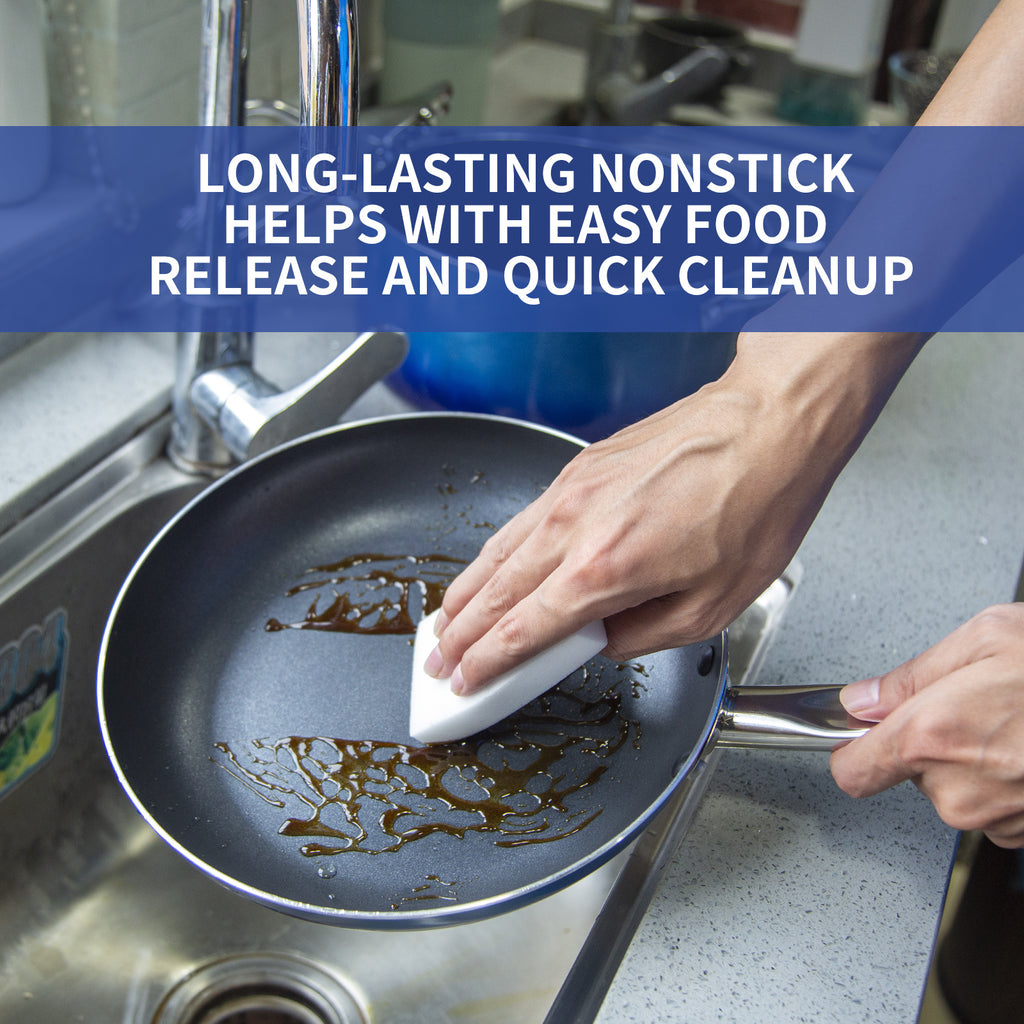 Kitchen Cookware Sets, Nonstick Pots and Pans Set, 12 Pcs, Non Sticking Granite Cookware, Induction Cookware Set, Dishwasher and Oven Safe - Deals Kiosk