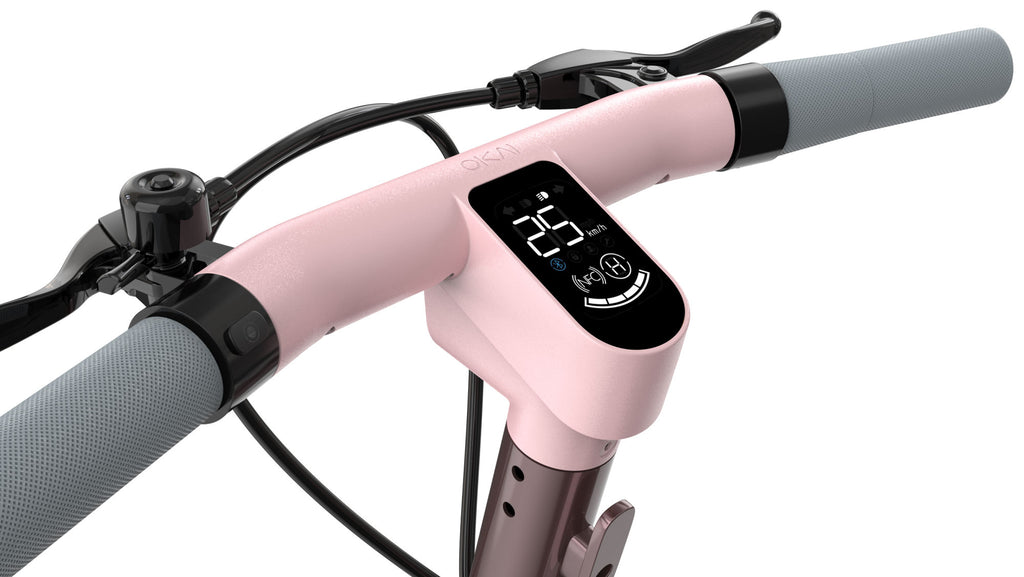 OKAI Beetle Electric Scooter with Seat, Up to 25 Miles Range & 15.5MPH, Modern Moped Scooter Bike with 10inch Vacuum Tires - Deals Kiosk