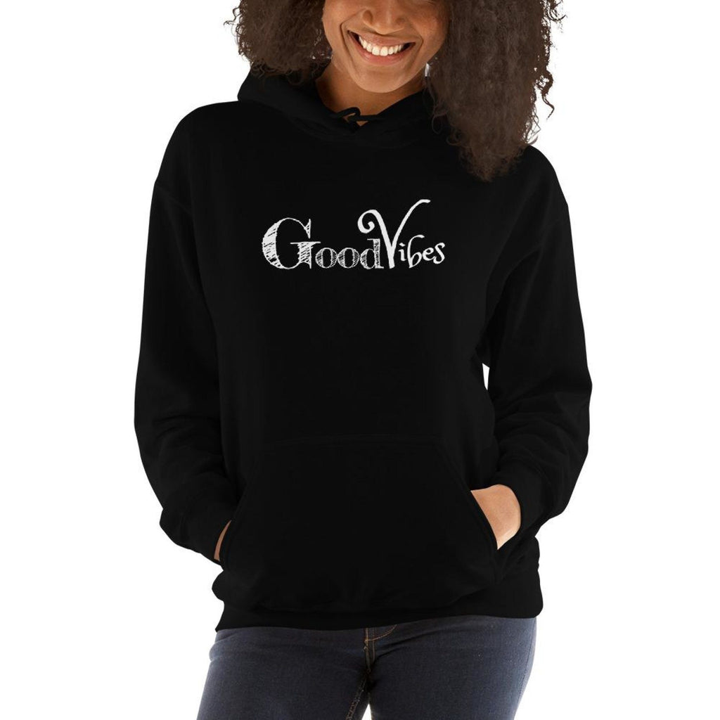 Good Vibes Womens Classic Hoodie - Deals Kiosk