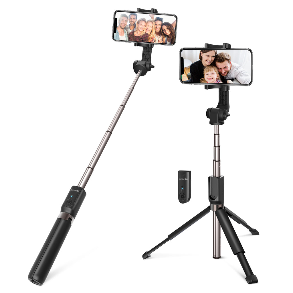 BlitzWolf BW-BS4 Extended Multi-angle Rotation bluetooth Tripod Selfie Stick for Smartphones - Deals Kiosk