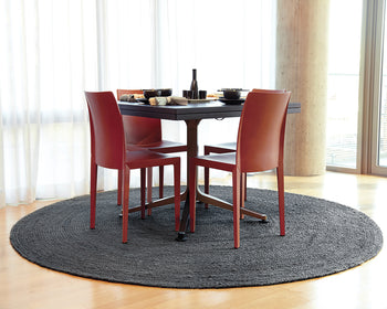 8' x 8' Round Kerala Gray Jute Rug - Deals Kiosk