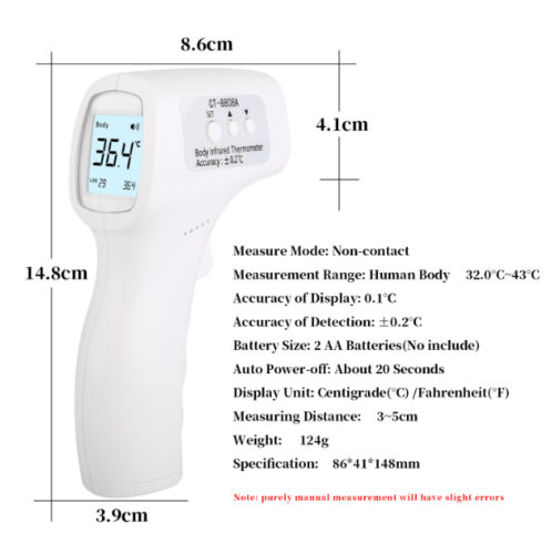 No Touch Digital Infrared Thermometer for Adult Baby Forehead Temperature °F/°C - Deals Kiosk
